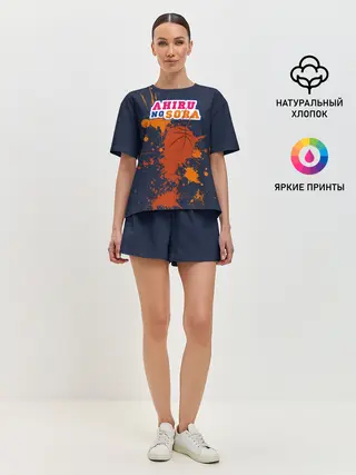 Женская пижама с шортами / Ahiru no Sora