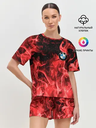 Женская пижама с шортами / BMW