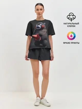 Женская пижама с шортами / Kumamon прикрылся