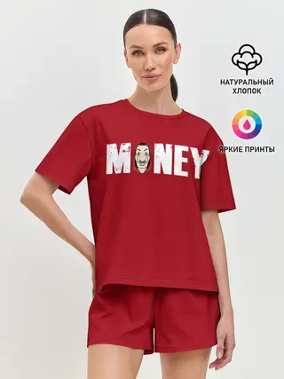 Женская пижама с шортами / Бумажный Дом