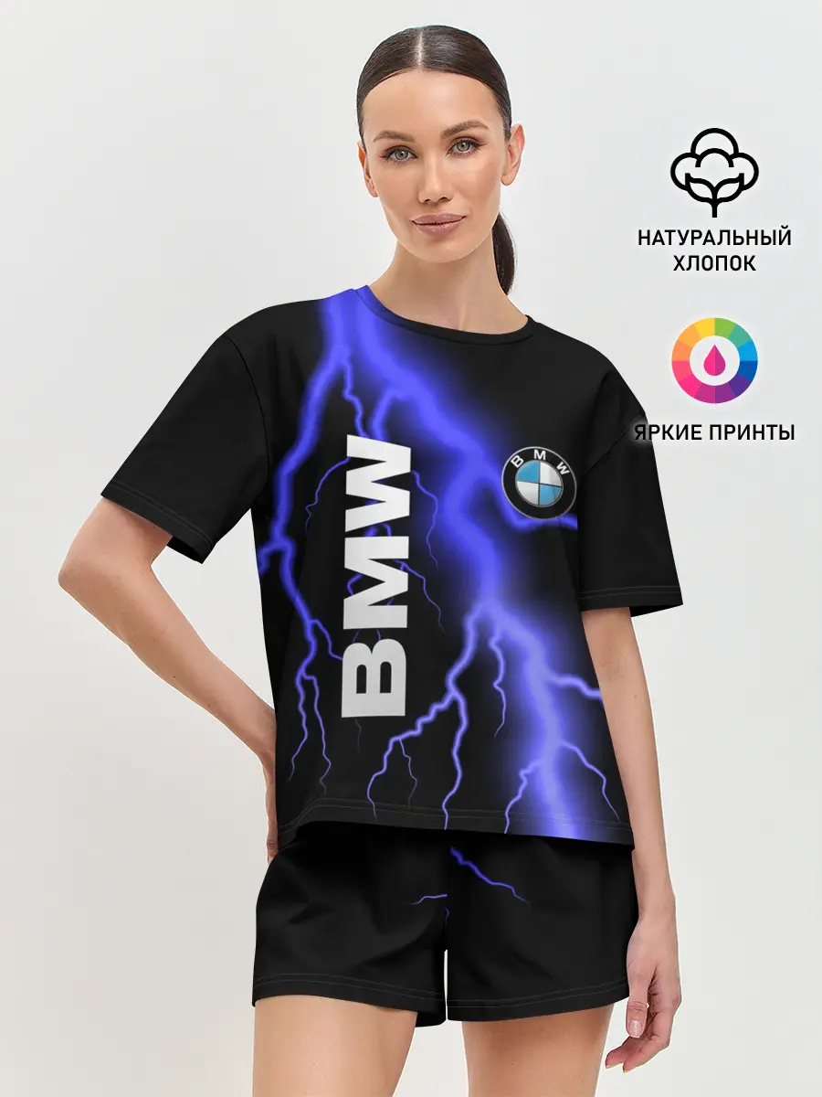 Женская пижама с шортами / BMW