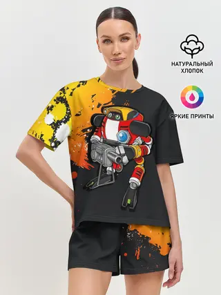 Женская пижама с шортами / Sonic. E-102 Гамма