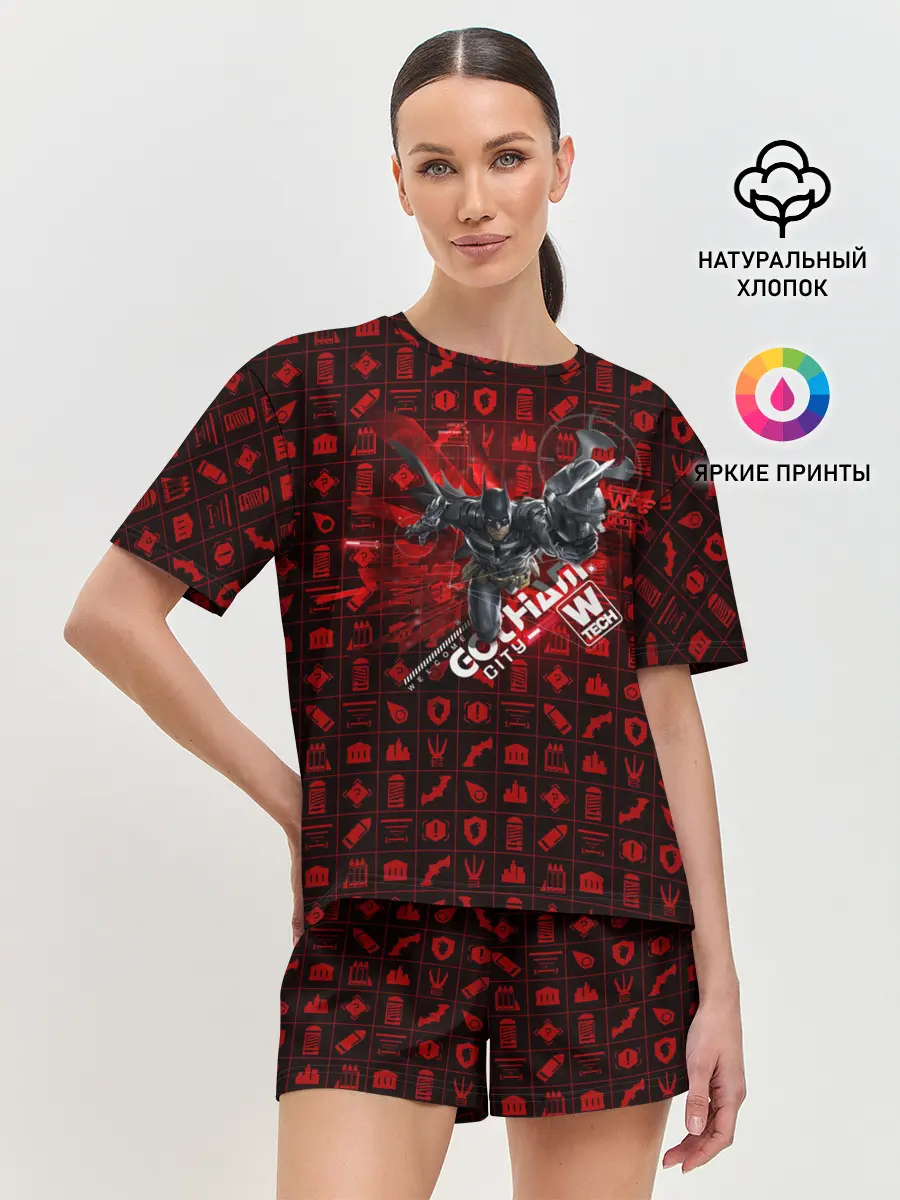 Женская пижама с шортами / Batman: Arkham Knight