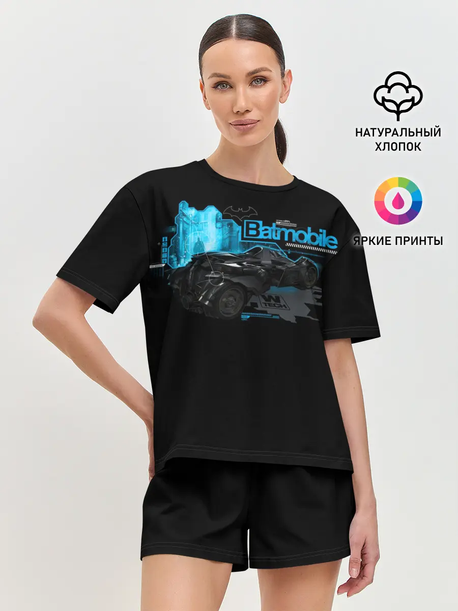 Женская пижама с шортами / Batmobile