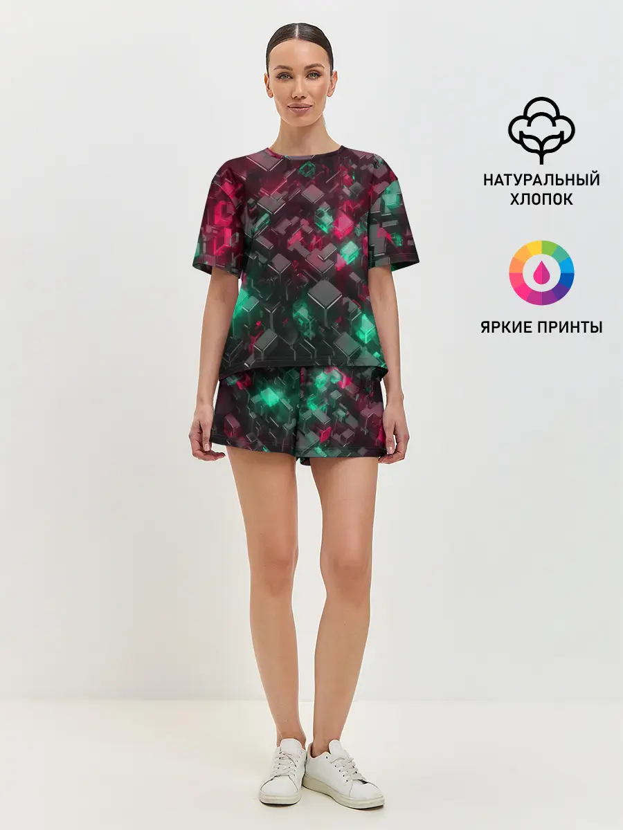 Женская пижама с шортами / ABSTRACTION