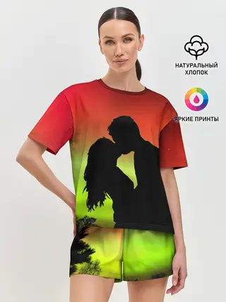 Женская пижама с шортами / РОМАНТИКА