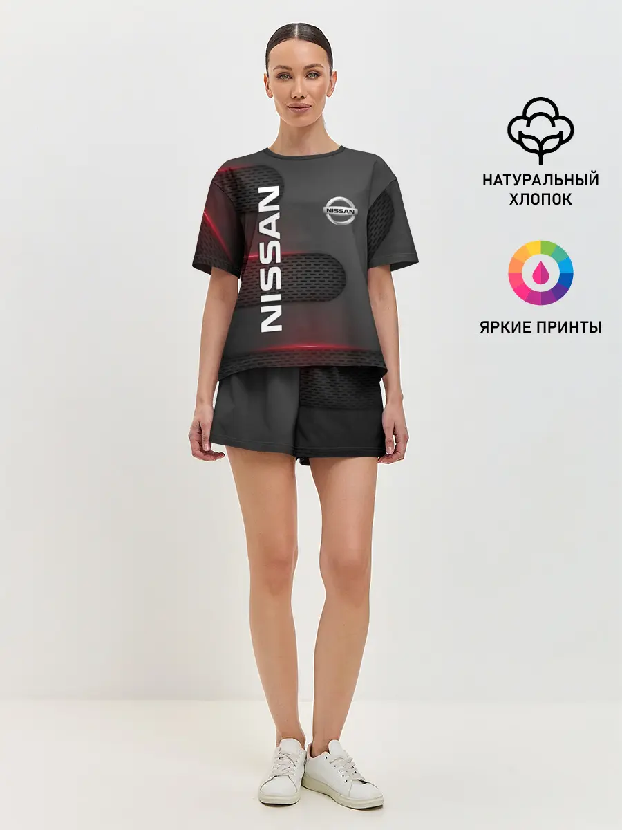 Женская пижама с шортами / NISSAN