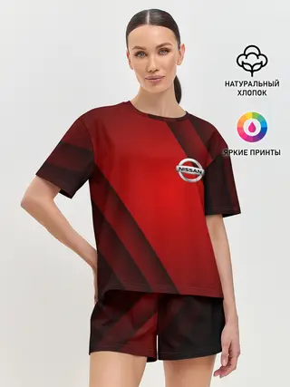 Женская пижама с шортами / NISSAN