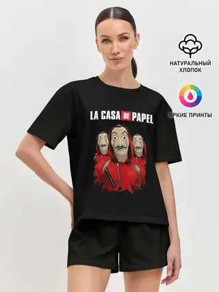 Женская пижама с шортами / БУМАЖНЫЙ ДОМ
