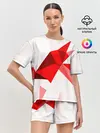 Женская пижама с шортами / GEOMETRY RED