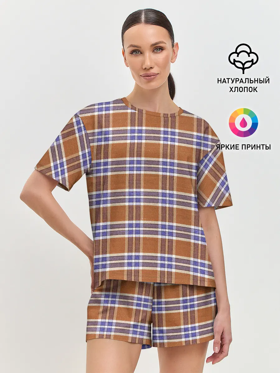 Женская пижама с шортами / Модный Фагот