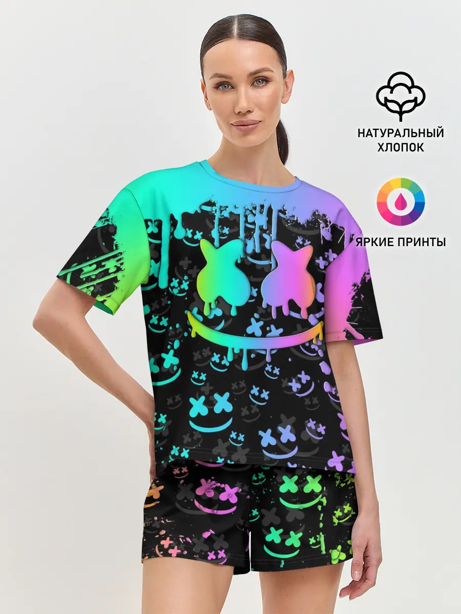 Женская пижама с шортами / MARSHMELLO