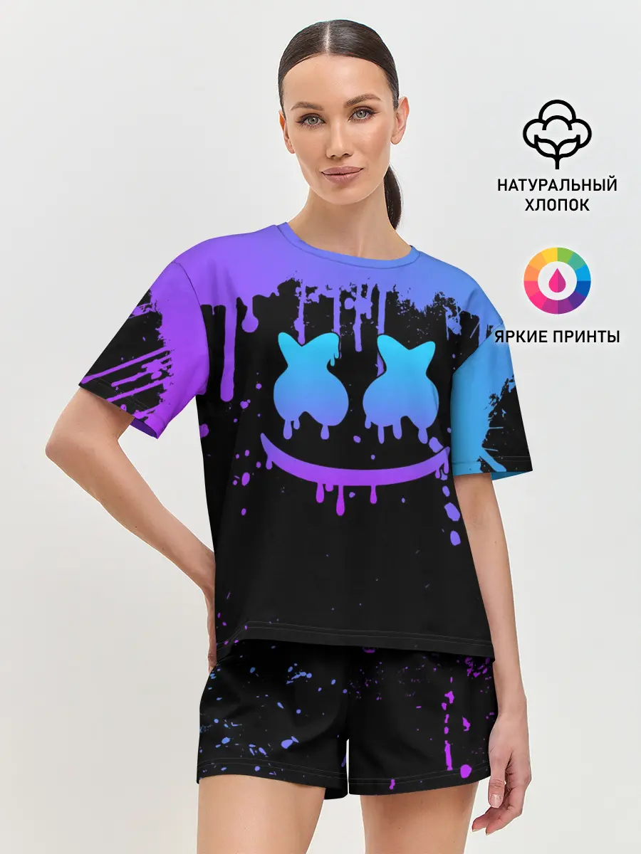 Женская пижама с шортами / MARSHMELLO