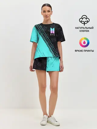 Женская пижама с шортами / BTS / БТС