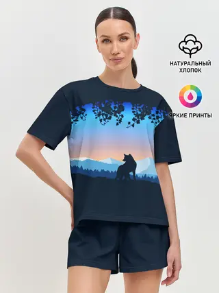 Женская пижама с шортами / WOLF