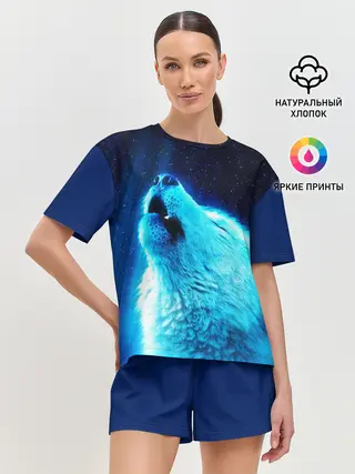 Женская пижама с шортами / ВОЛЧИЙ ВОЙ
