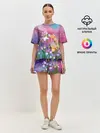 Женская пижама с шортами / Сказочные Ирисы