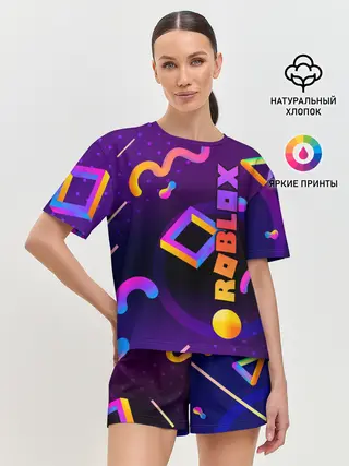 Женская пижама с шортами / Roblox