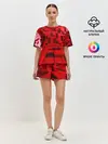Женская пижама с шортами / 3D кубики