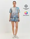 Женская пижама с шортами / 3D соты