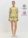 Женская пижама с шортами / Летний Орнамент