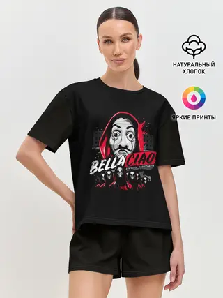 Женская пижама с шортами / БУМАЖНЫЙ ДОМ
