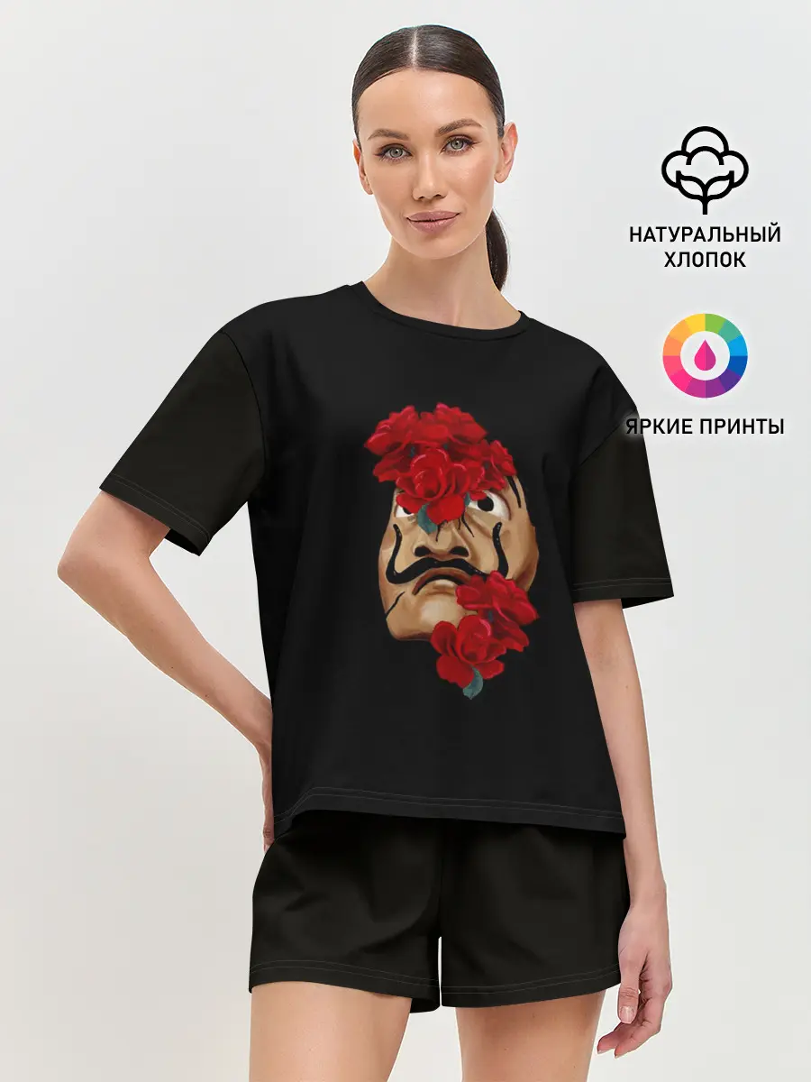 Женская пижама с шортами / БУМАЖНЫЙ ДОМ