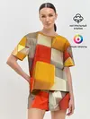 Женская пижама с шортами / КУБЫ 3D