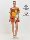 Женская пижама с шортами / КУБЫ 3D