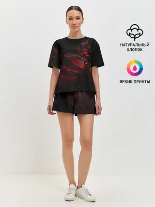 Женская пижама с шортами / DIGITAL 3D