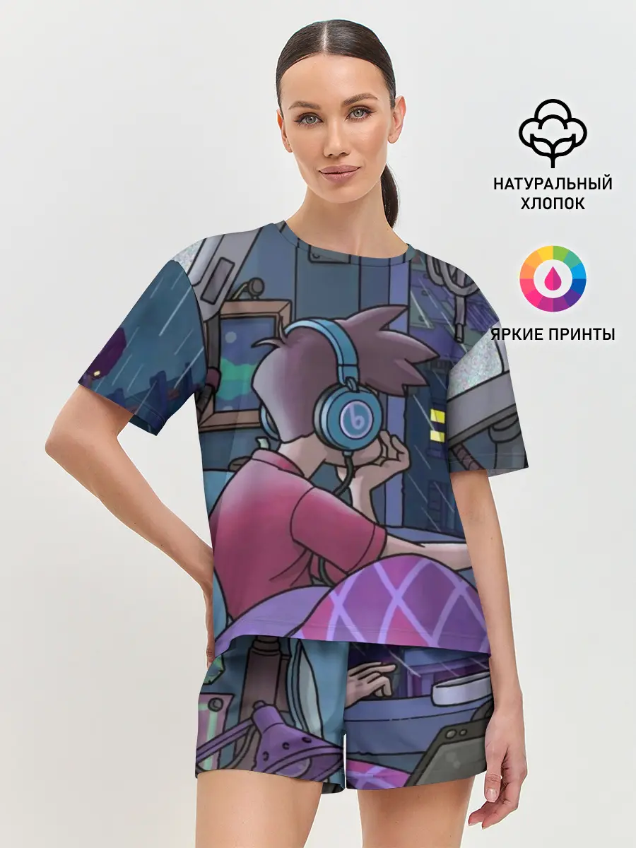 Женская пижама с шортами / ЛЕТНИЕ НОЧИ
