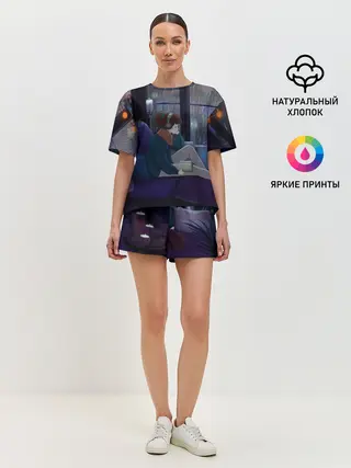 Женская пижама с шортами / СИЖУ ДОМА