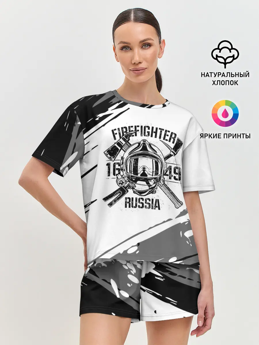Женская пижама с шортами / FIREFIGHTER 1649 RUSSIA