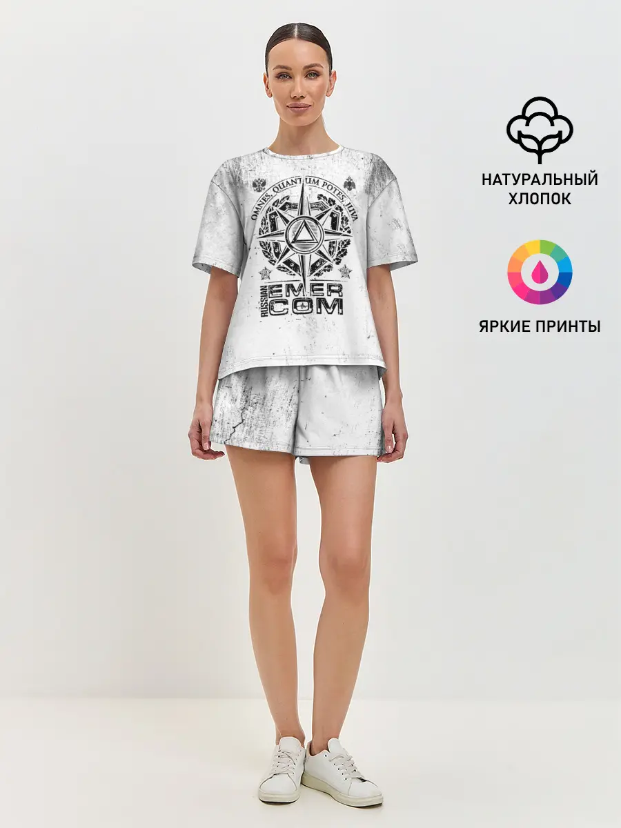 Женская пижама с шортами / RUSSIAN EMERCOM