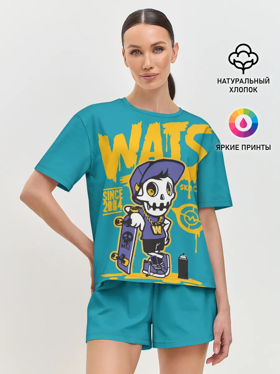 Женская пижама с шортами / Граффити Wats