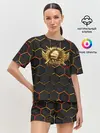 Женская пижама с шортами / Pubg | Gold Logo