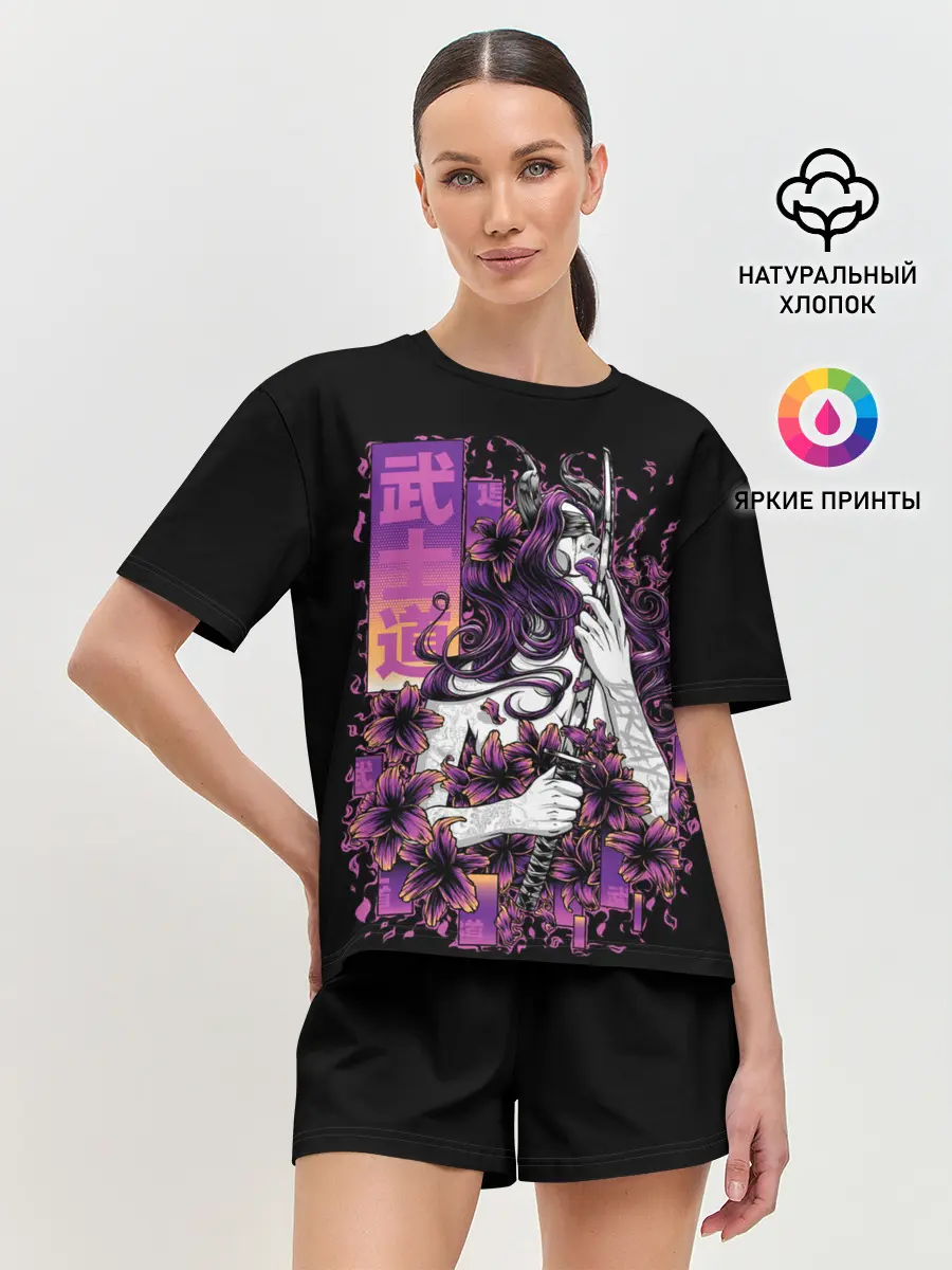 Женская пижама с шортами / Катана
