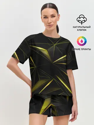 Женская пижама с шортами / Текстура.