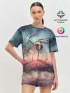 Женская пижама с шортами / Танцующая с цветами ведьма