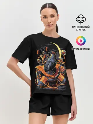 Женская пижама с шортами / ВОРОН СТИМПАНК