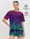 Женская пижама с шортами / Граффити Neon