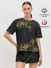 Женская пижама с шортами / black gold