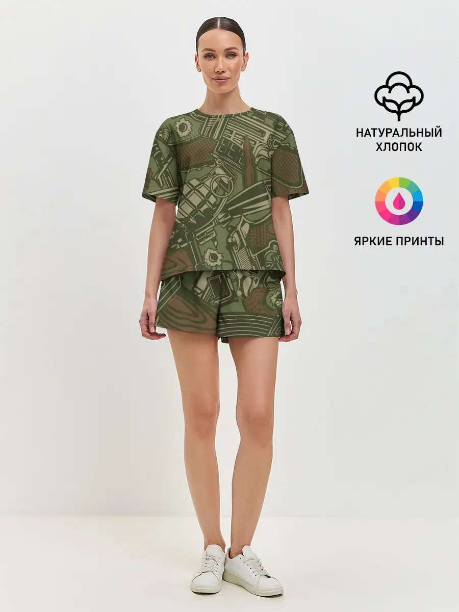 Женская пижама с шортами / Военный инвентарь | Military equipment