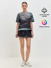 Женская пижама с шортами / Абстракция краска разводы кап