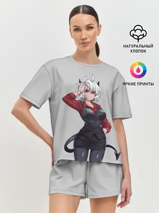 Женская пижама с шортами / Malina рука на голове Helltaker
