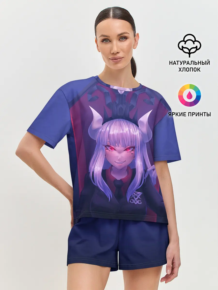 Женская пижама с шортами / Люцифер на троне