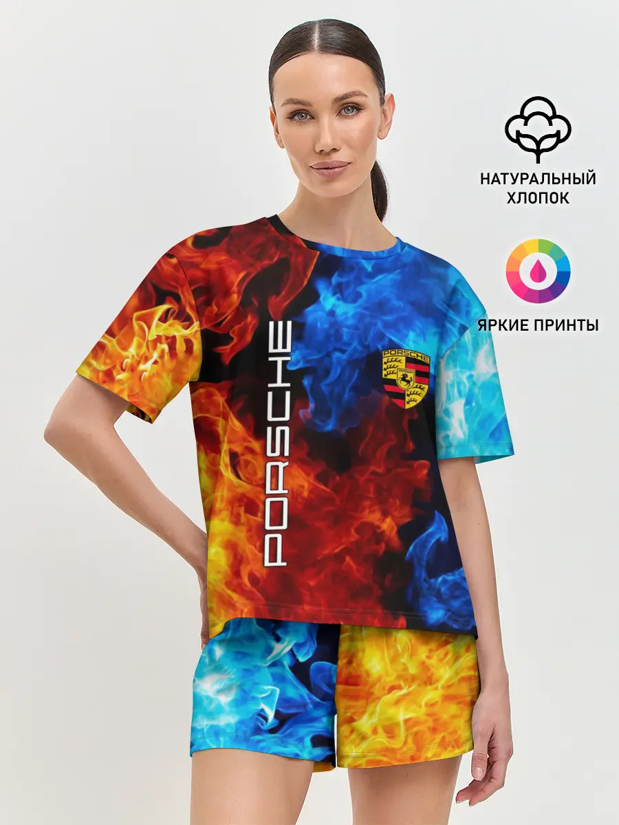 Женская пижама с шортами / PORSCHE