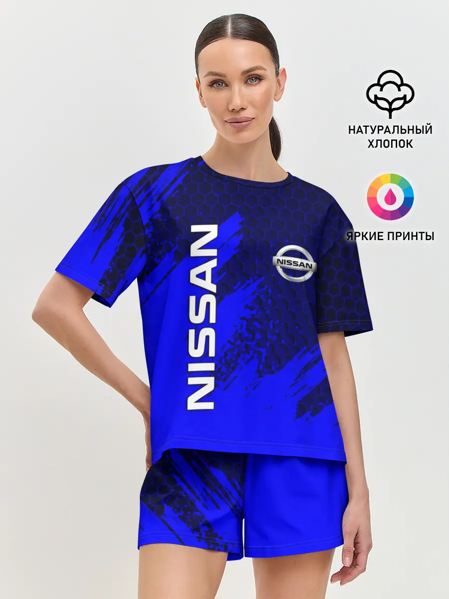 Женская пижама с шортами / NISSAN