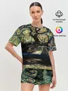 Женская пижама с шортами / НОЧЬ В ЛЕСУ