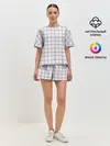 Женская пижама с шортами / Стиль Джентльмены